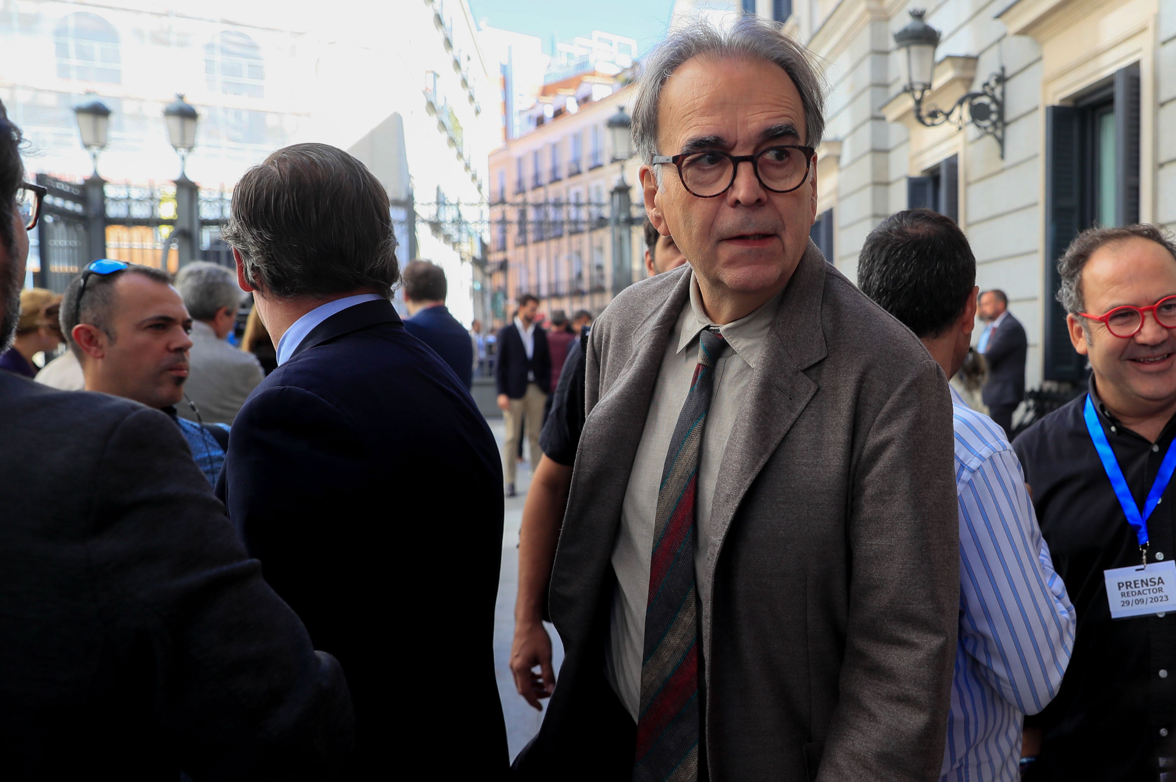 El ministro de Universidades en funciones, Joan Subirats, llega al Congreso de los Diputados