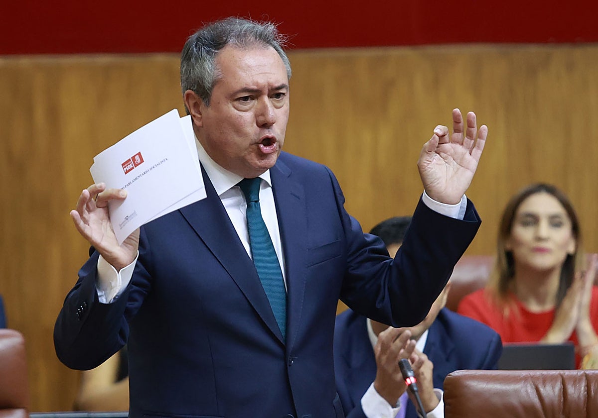 El secretario general del PSOE andaluz, Juan Espadas