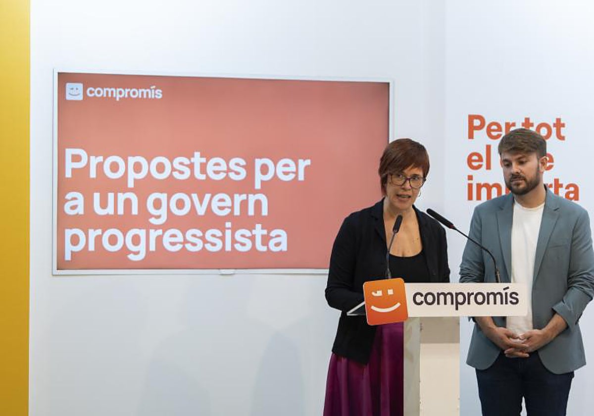 Diputados de Compromís en el Congreso, Àgueda MIcó y Alberto Ibañez