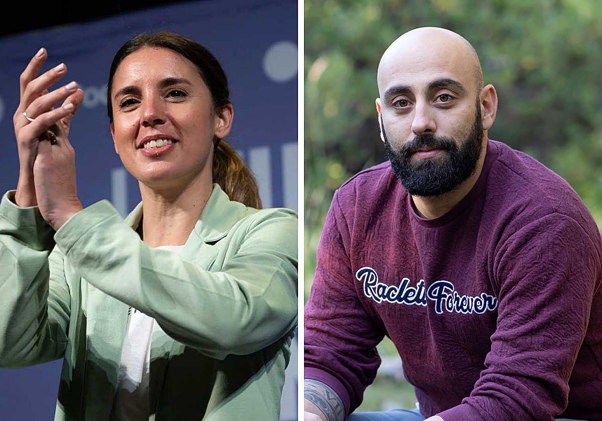 La ministra de Igualdad en funciones, Irene Montero, y Rafael Marcos