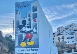 La leyenda sobre el nacimiento de Walt Disney en Mojácar se reaviva con un mural de Mickey Mouse