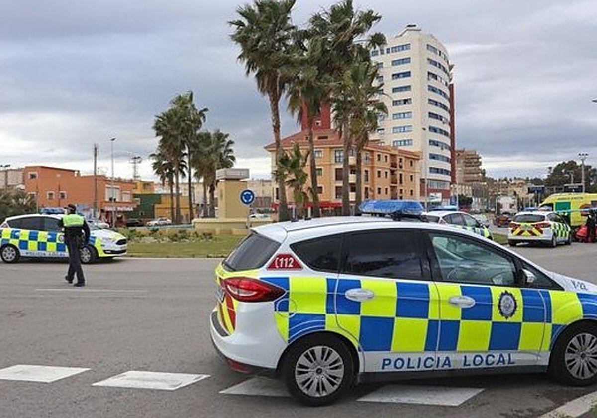 Patrullas de la Policía Local de Algeciras, en una imagen de archivo