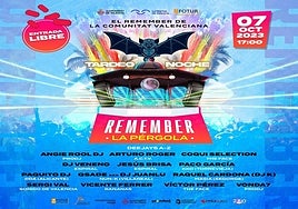 La Marina de Valencia acoge el mayor 'remember' de la Comunidad Valenciana con motivo del 9 de Octubre