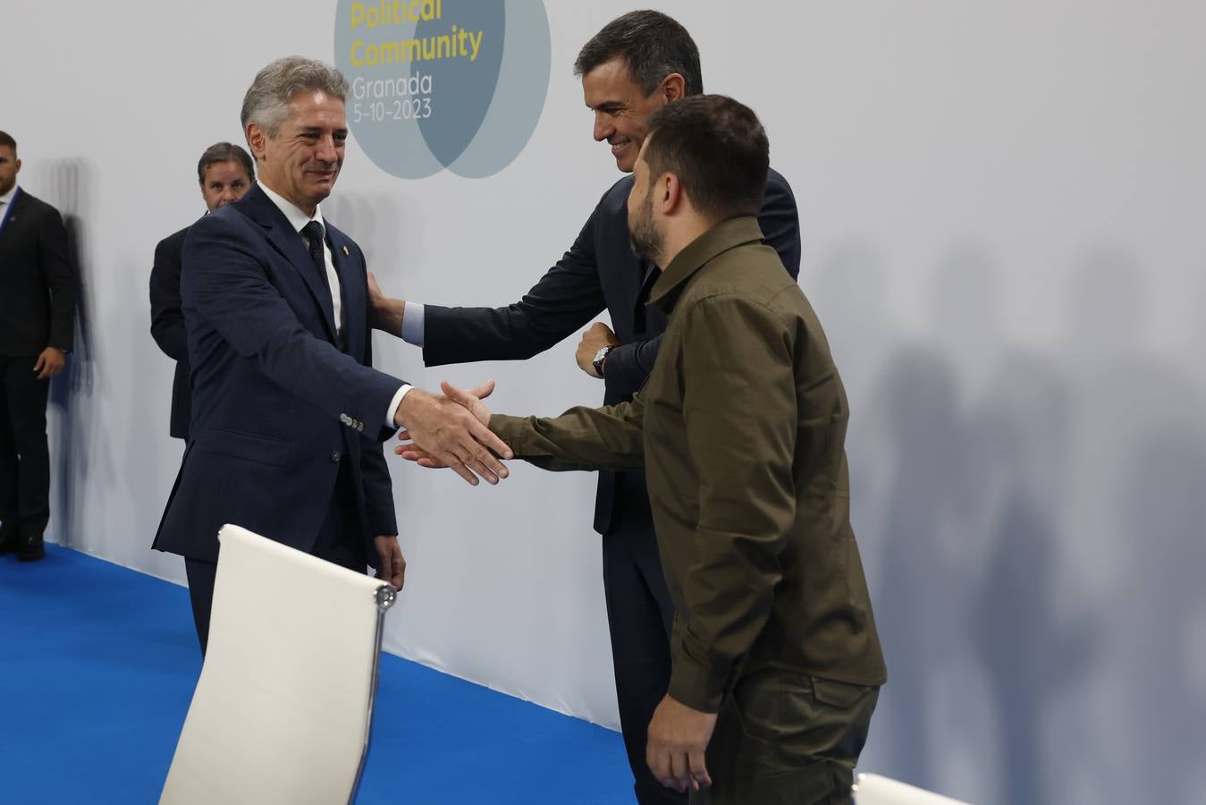 Zelenski, en su visita este jueves a Granada para la cumbre internacional