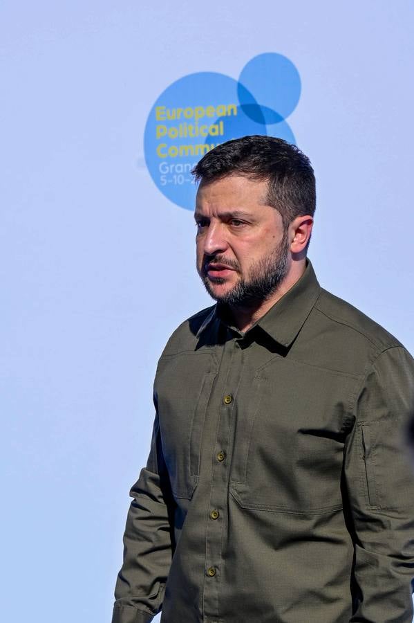 Zelenski, en su visita este jueves a Granada para la cumbre internacional