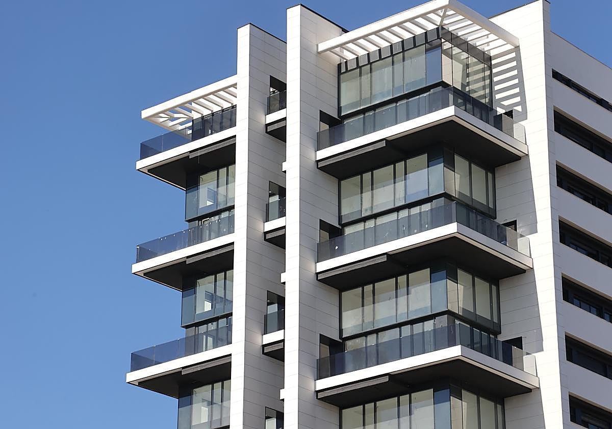 Detalle de parte de las viviendas de la Torre del Agua de Córdoba