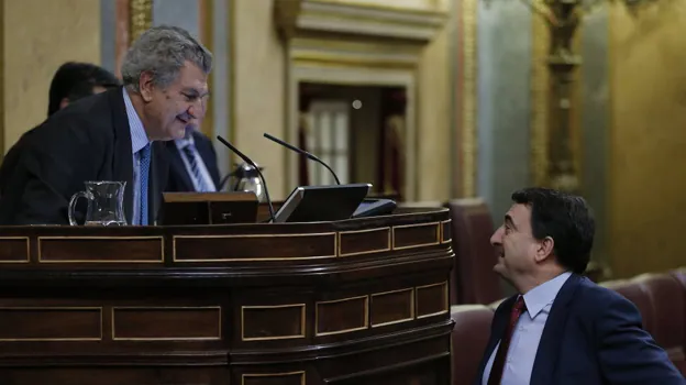 Esteban y Jesús Posada en el Congreso de los Diputados durante los años de Rajoy