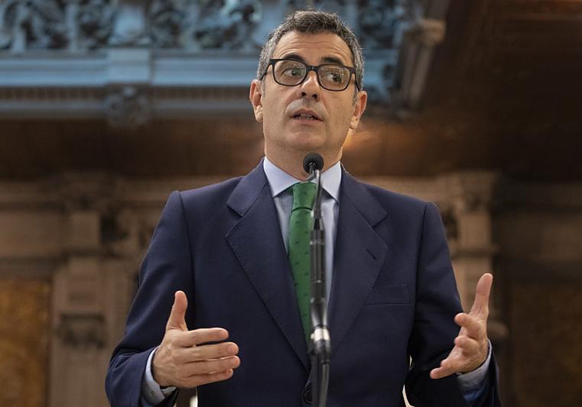 Felix Bolaños, el pasado viernes, en Barcelona