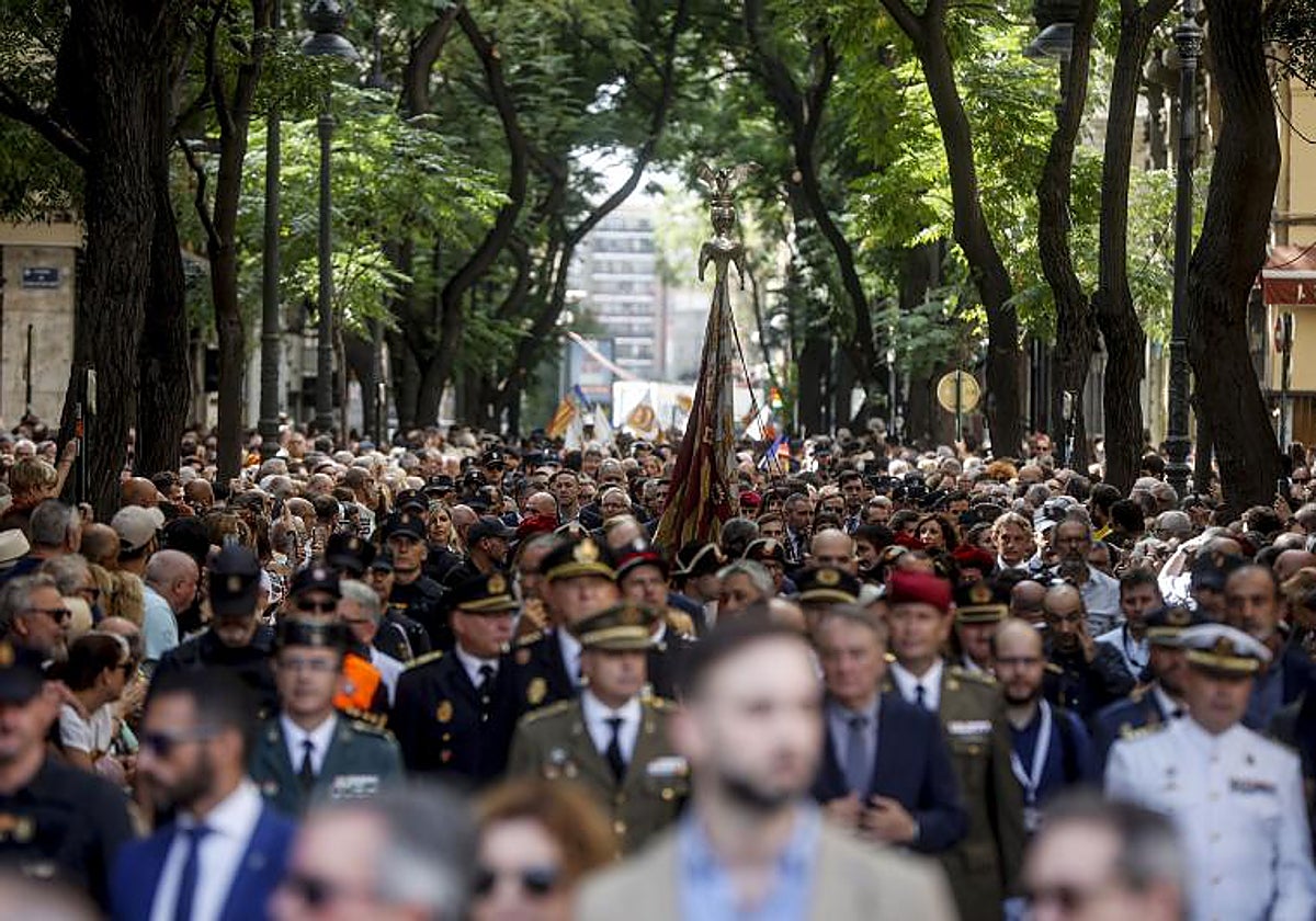 Imagen de archivo de la Procesión Cívica del 9 d'Octubre en Valencia
