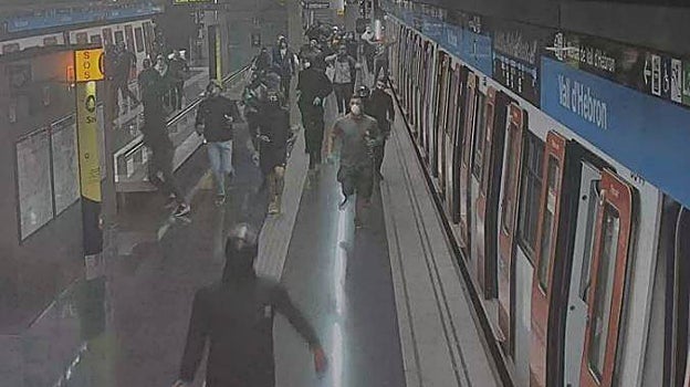 Momento en que el grupo ha llegado