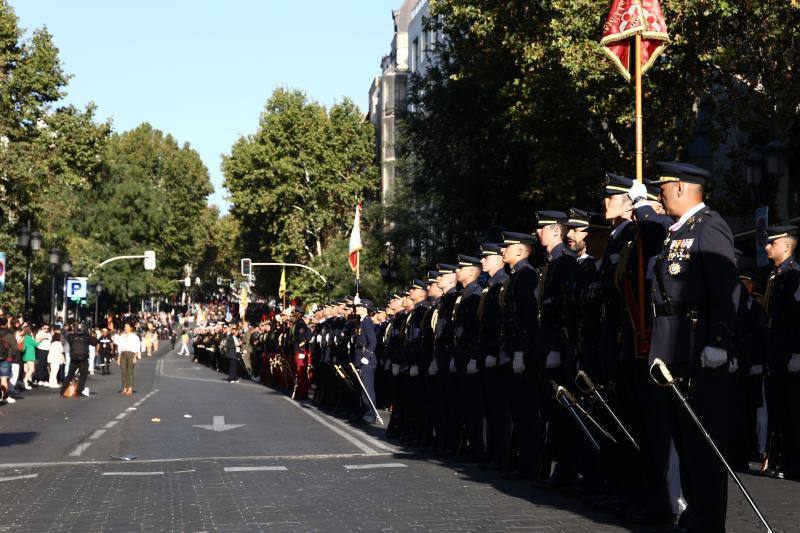 Las tropas, esperando al inicio del desfile