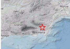 Registrado un terremoto de magnitud 3,4 con epicentro al noreste de Tabernas