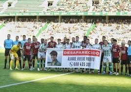 Los jugadores del Córdoba CF y el Mérida se unen para pedir la vuelta de Álvaro Prieto