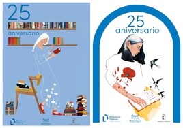 La historia de superación de la autora de las dos ilustraciones que conmemoran los 25 años de la Biblioteca de Castilla-La Mancha