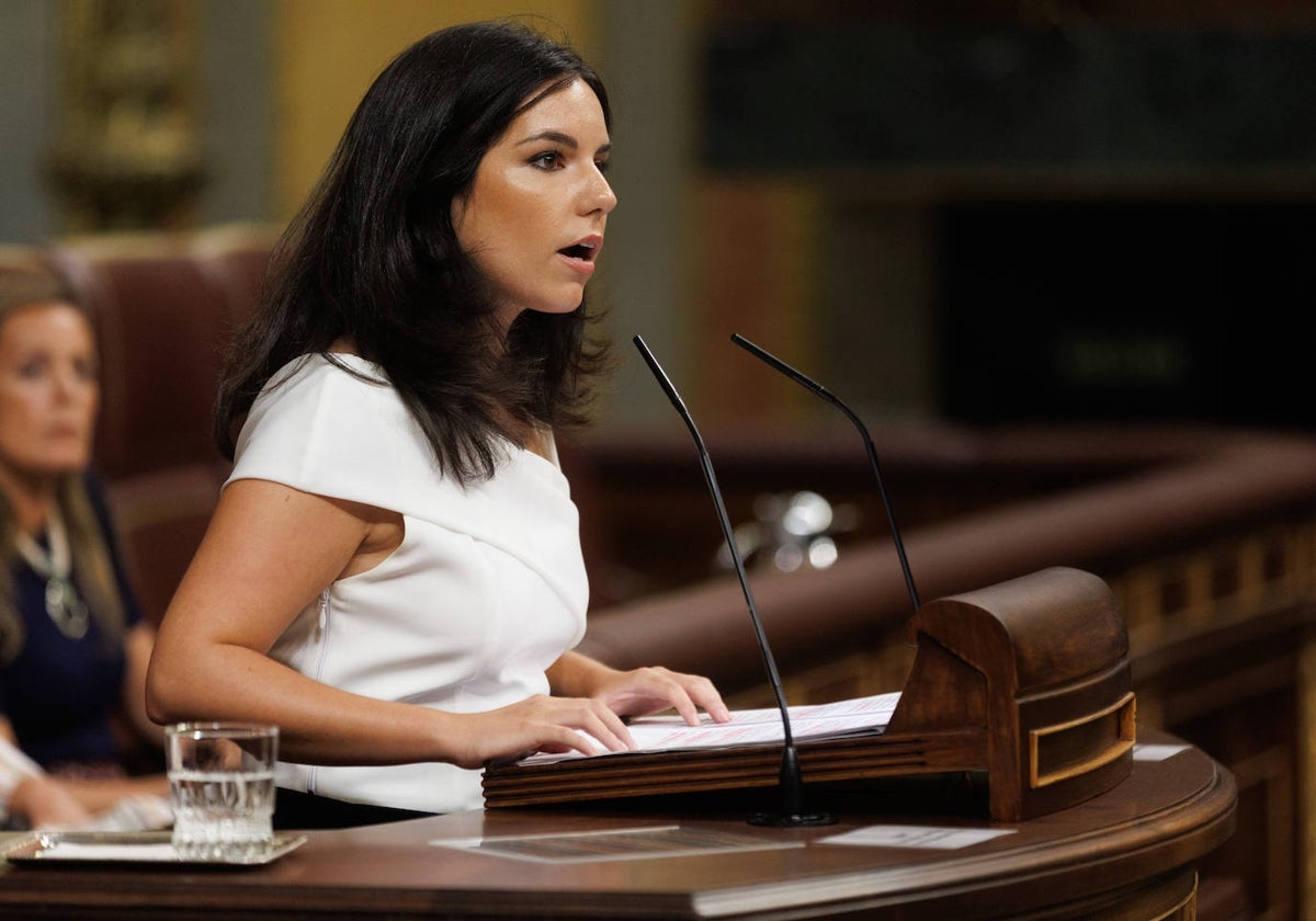 La portavoz de Vox en el Congreso, Pepa Millán, en una imagen de archivo