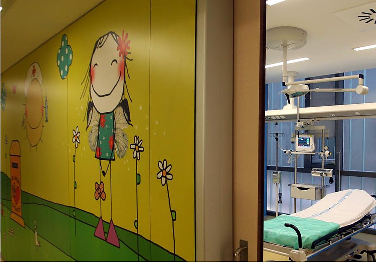 Imagen de archivo de las instalaciones pediátricas de un hospital