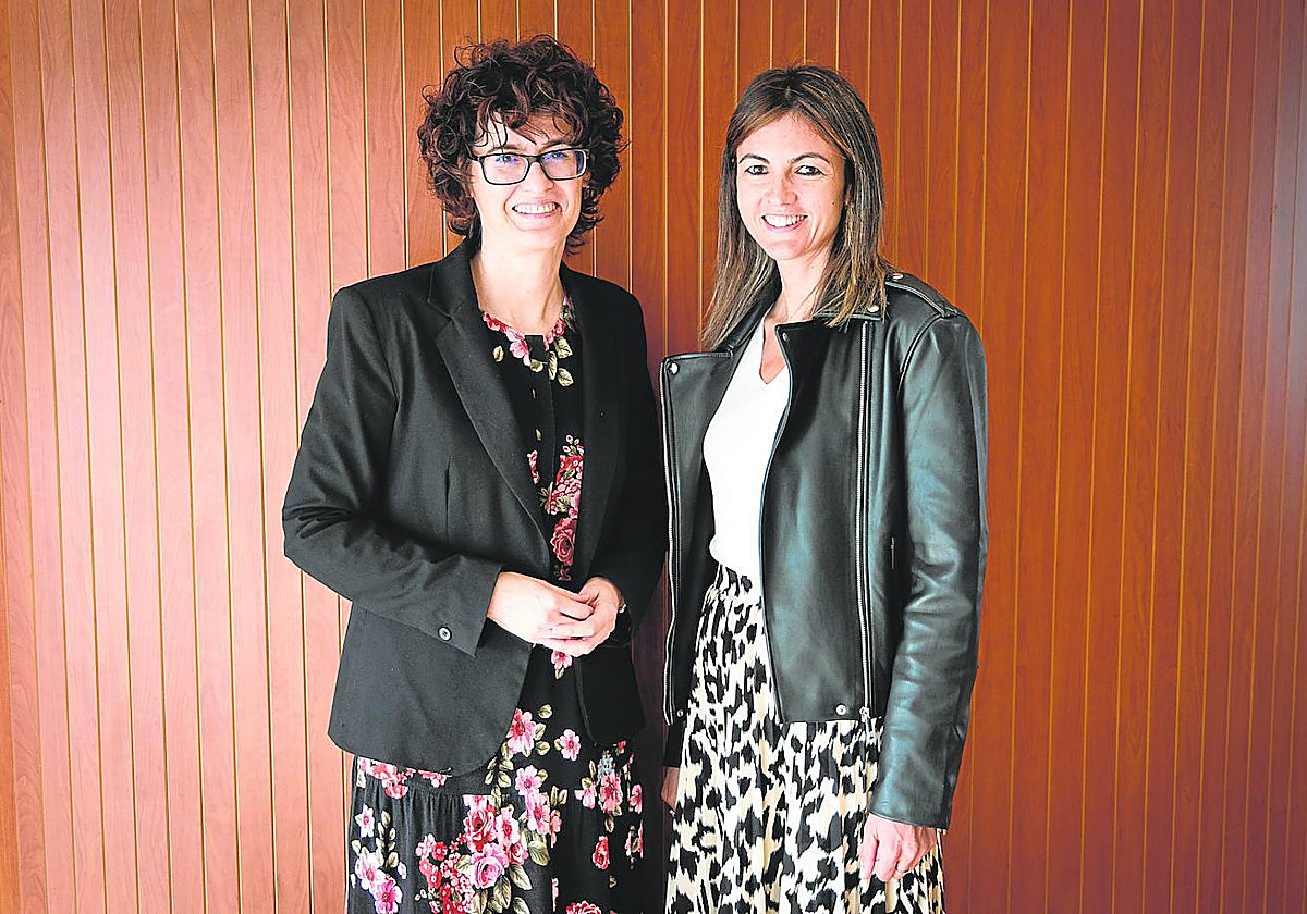 Mónica Elías y Fátima Carriedo, en Valladolid