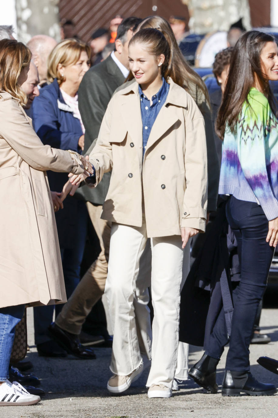 La llegada de la Familia Real al Pueblo Ejemplar de Asturias, en imágenes