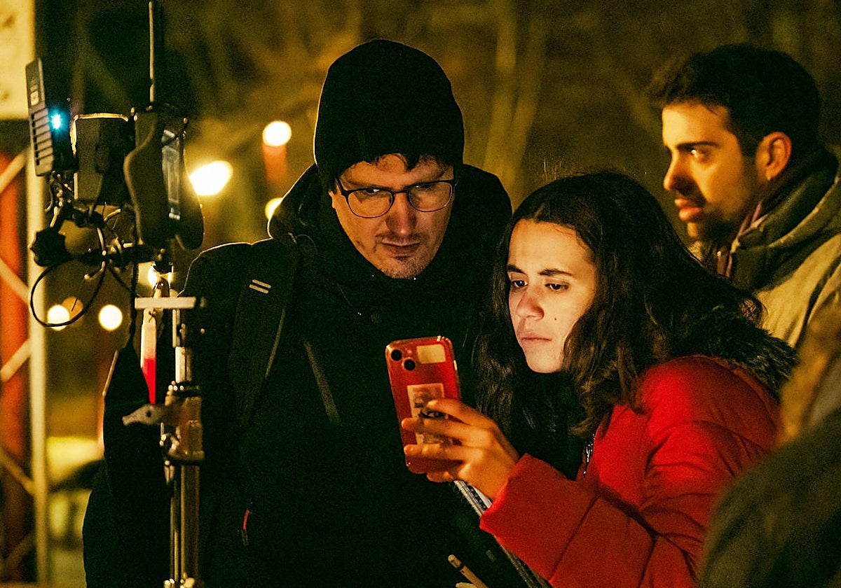 El director vallisoletano Herminio Cardiel, en el rodaje de 'Nudo'