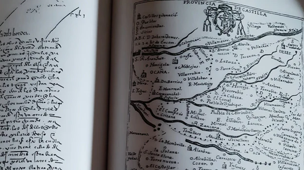 Mapa de la provincia de Castilla de la orden, destacando las localidades de Toledo, incluido en el libro 'Ocaña, Villa y Encomienda de la Orden Militar de Santiago'