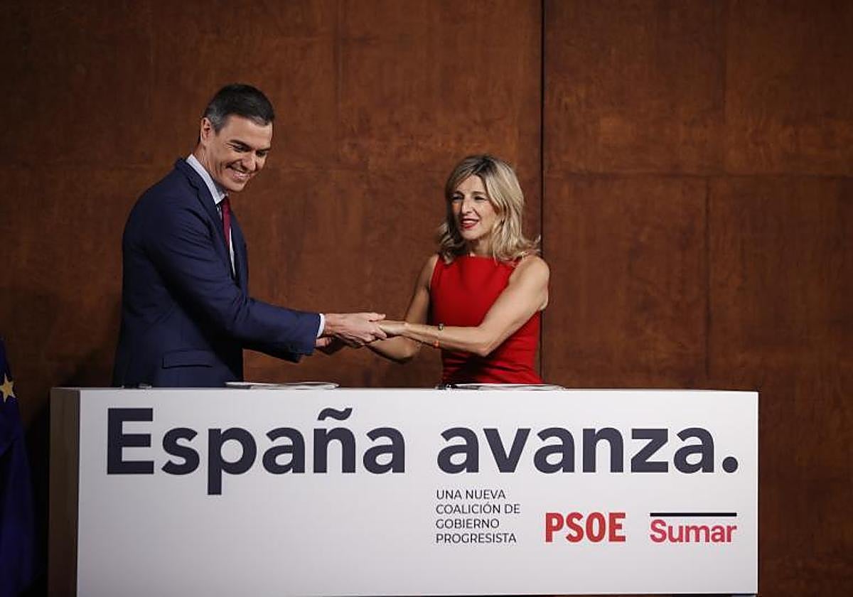 Sigue en directo la comparecencia de Pedro Sánchez y Yolanda Díaz tras el acuerdo de Gobierno
