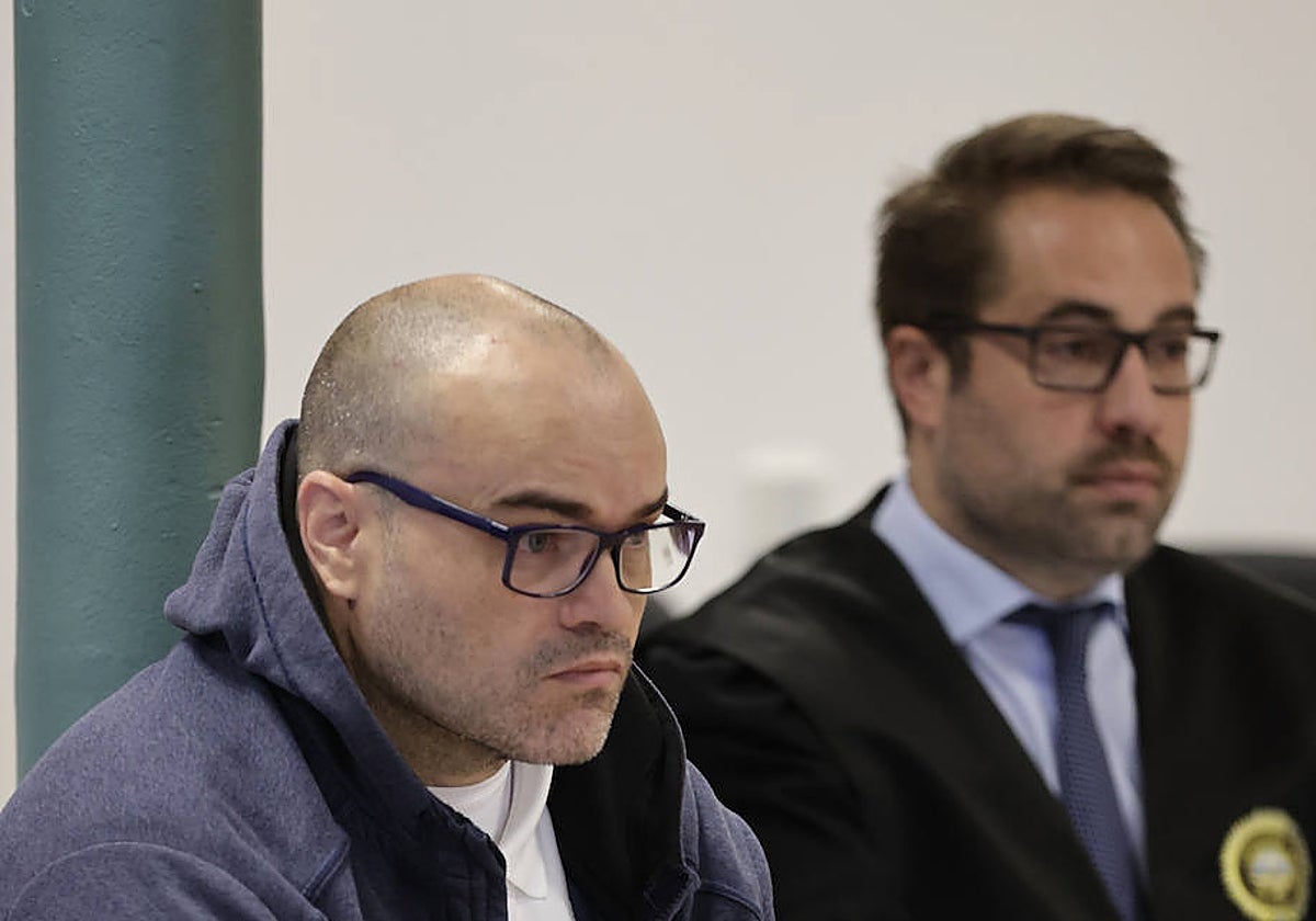El acusado, durante el juicio celebrado la pasada semana