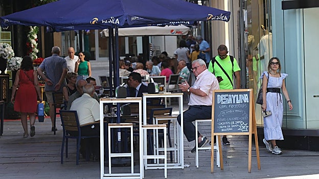 Zona de terrazas en Córdoba