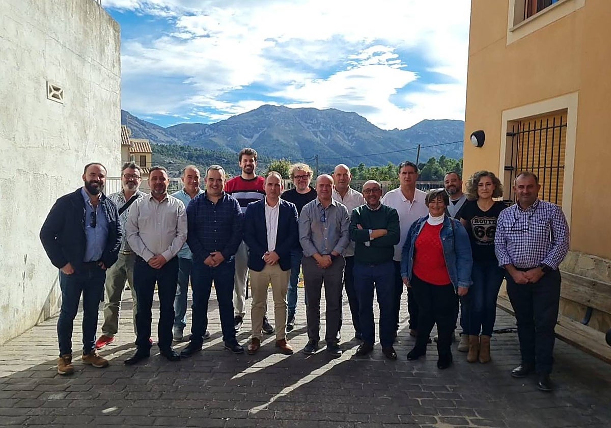 Imagen de la reunión de la Diputación de Alicante con los municipios en riesgo de despoblación
