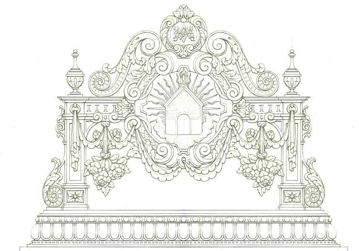 Proyecto del nuevo llamador del paso de palio de la Virgen de los Ángeles