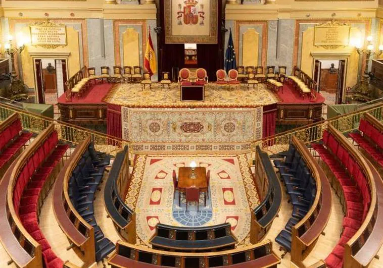 El Salón del Congreso se prepara para la toma de posesión de la Princesa Leonor