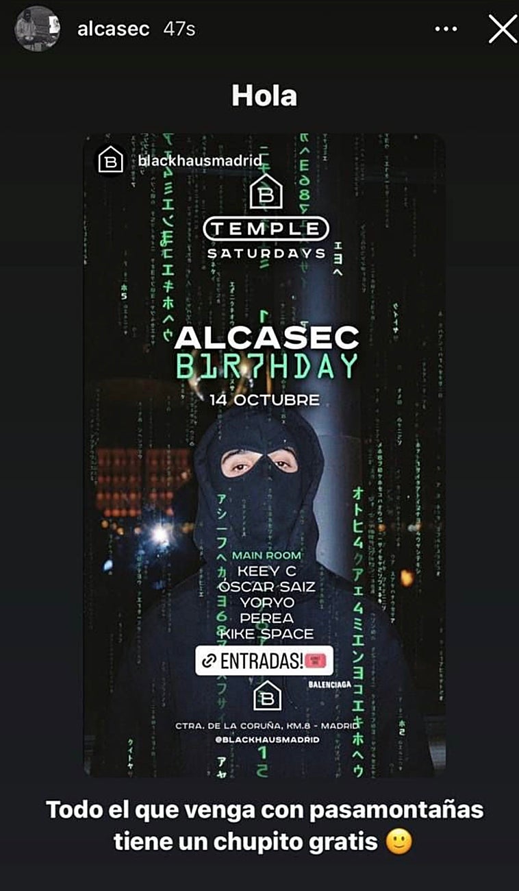 Imagen - Alcasec &#039;celebró&#039; su procesamiento invitando a chupitos a quien viniera encapuchado