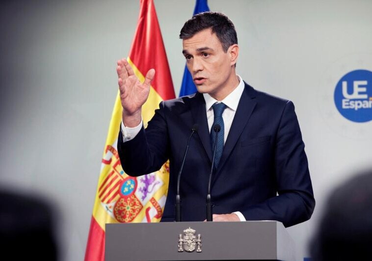 Pedro Sánchez, en rueda de prensa tras su primera participación en el Consejo Europeo