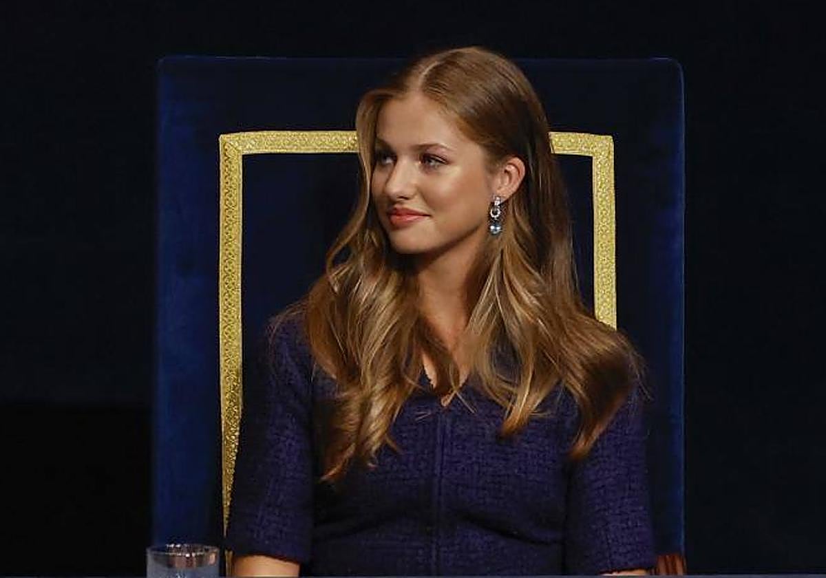 La Princesa Leonor durante la ceremonia de los Premios Princesa de Asturias 2023