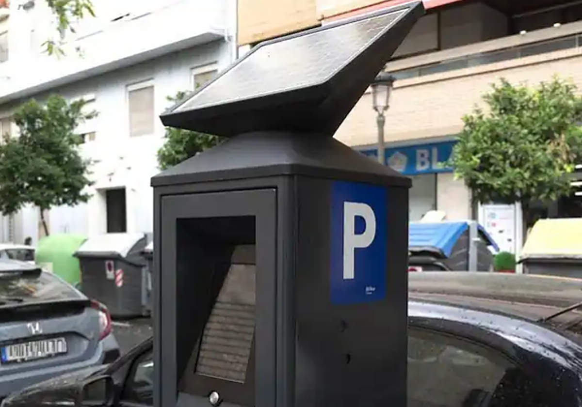 Imagen de archivo de un parquímetro en Valencia