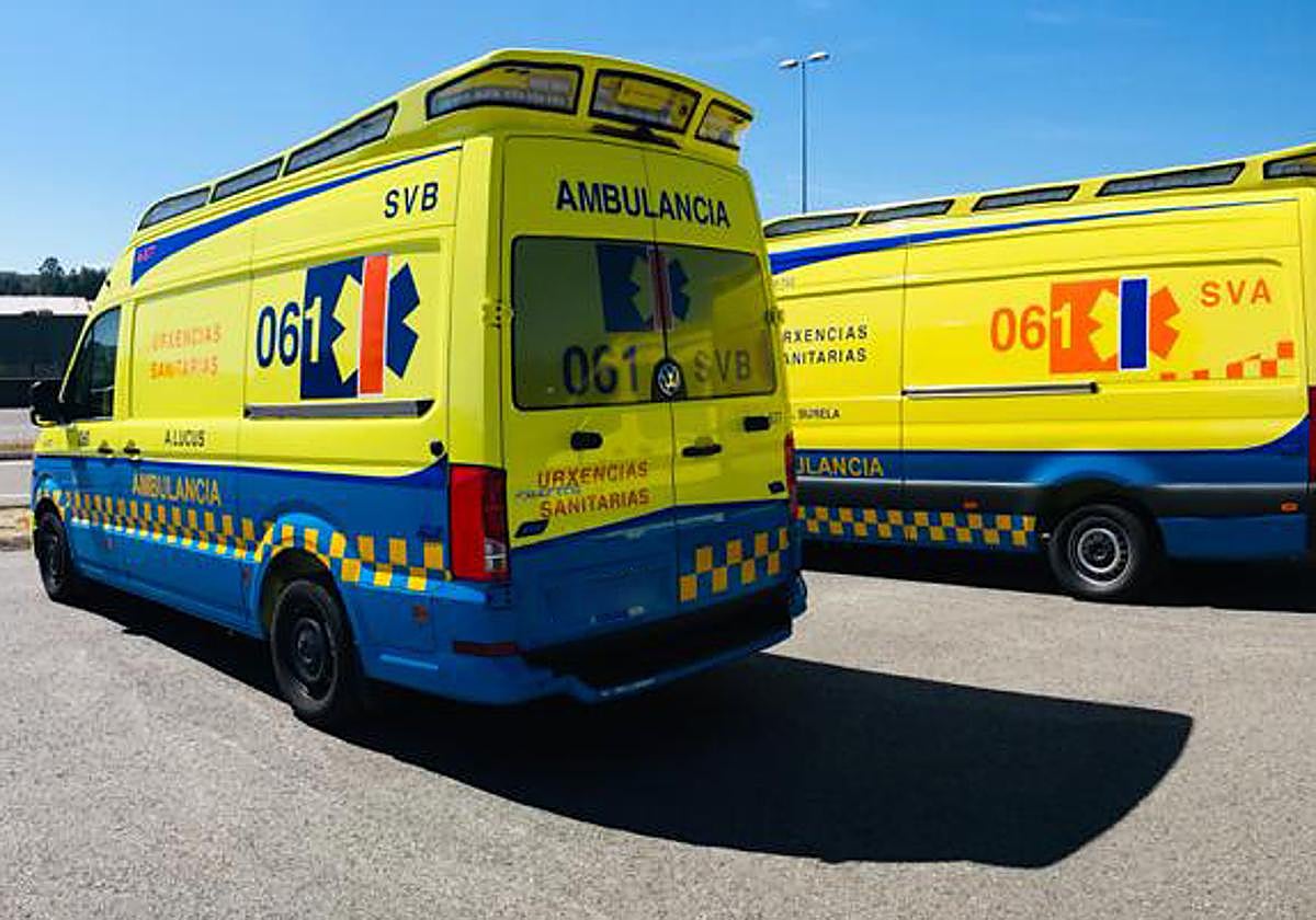 Ambulancias del Servicio sanitario gallego
