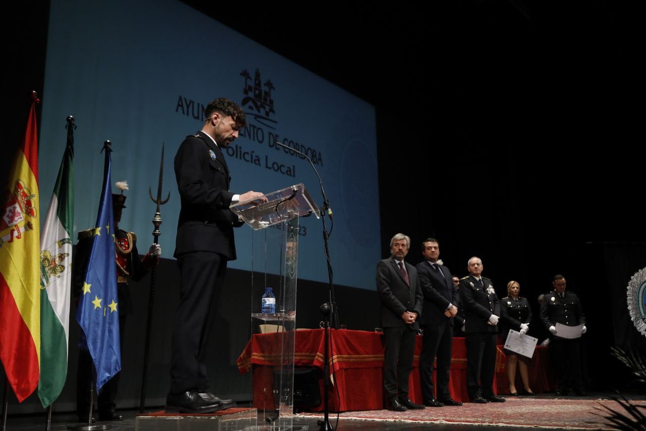 Fotos: La sobria celebración del patrón de la Policía Local de Córdoba