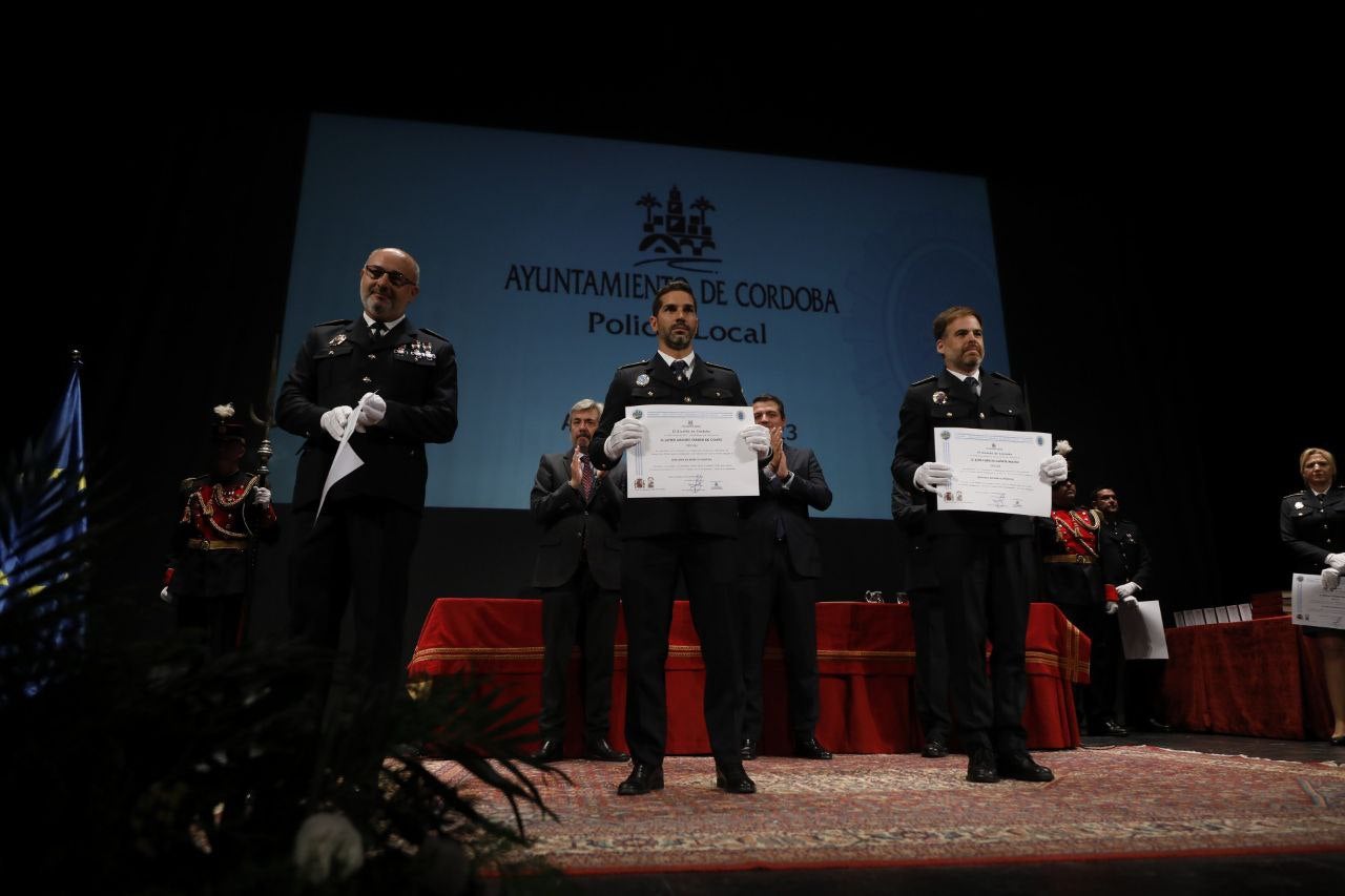 Fotos: La sobria celebración del patrón de la Policía Local de Córdoba