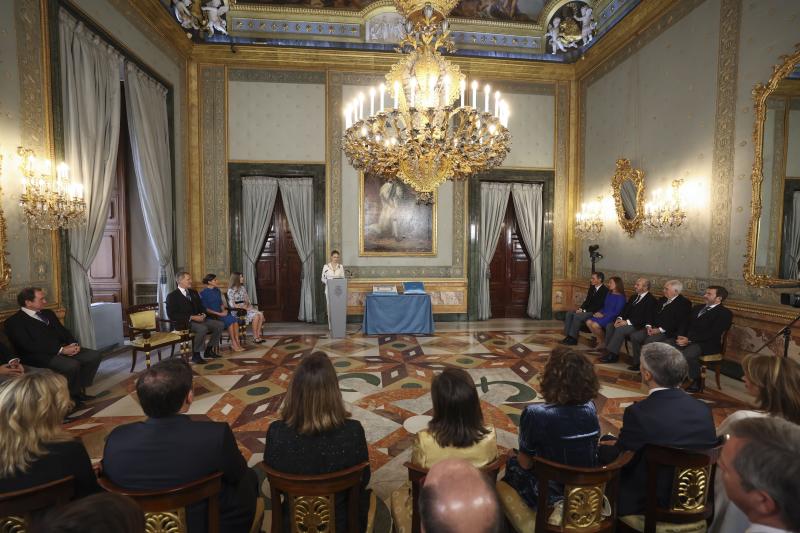 La Princesa Leonor pronuncia un discurso tras recibir el Collar de la Orden de Carlos III