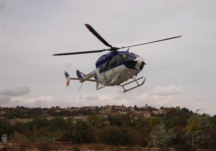 Un hombre de 56 años resultó herido al chocar una moto y un coche en el Castillo de Garcimuñoz