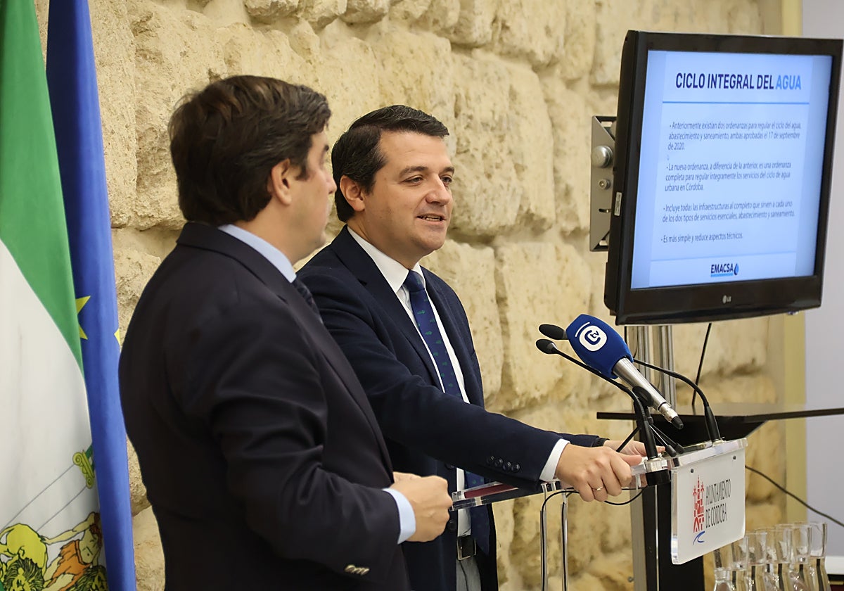 Bellido y Coca, en la presentación de la tarifa