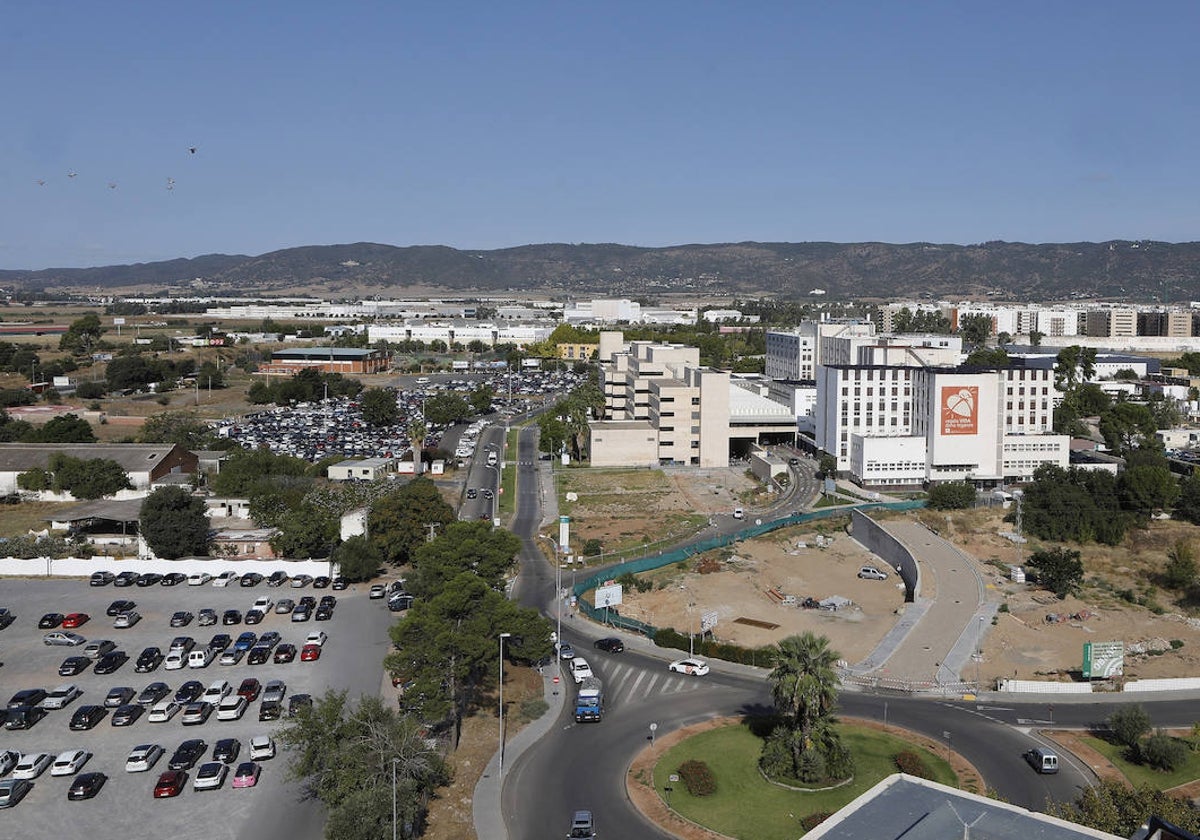 Vista aérea del hospital Reina Sofía de Córdoba