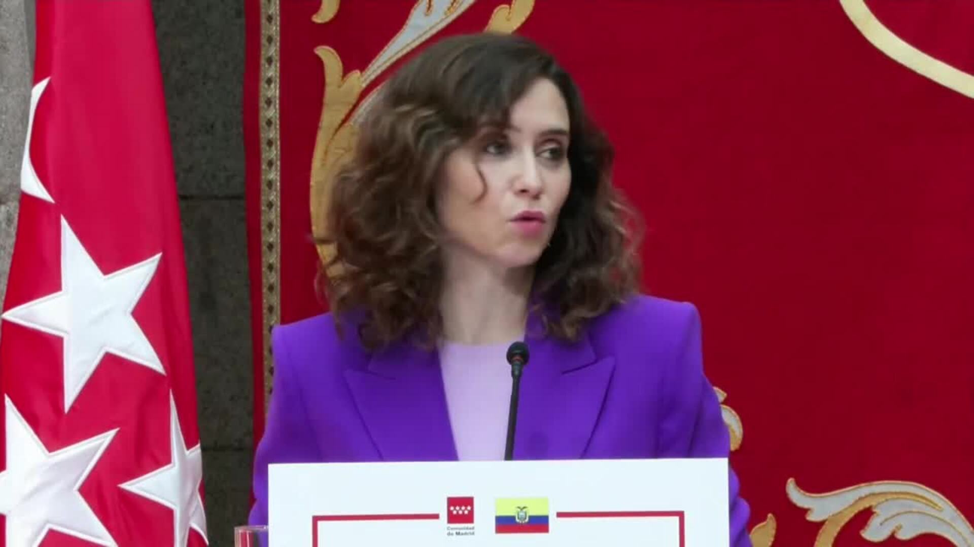 Ayuso concede al presidente de Ecuador la Medalla Internacional de la ...