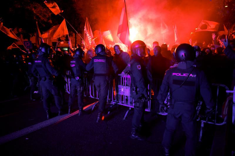 Protestas contra los la amnistía en Madrid