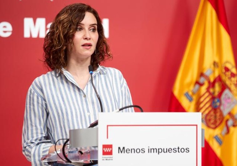 La presidenta de la Comunidad de Madrid, Isabel Díaz Ayuso