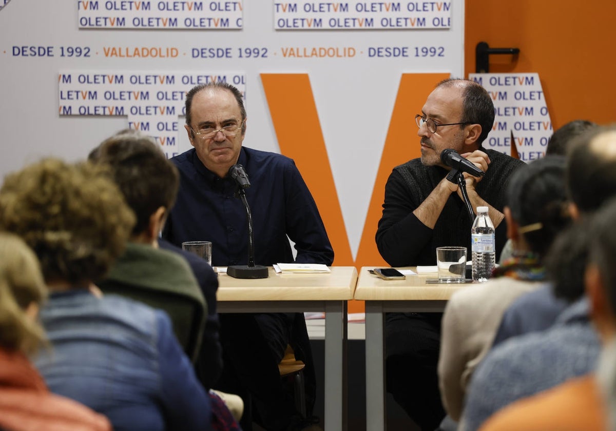 Fermín Herrero, durante la presentación de 'Estancia de la plenitud' en la librería Oletum de Valladolid