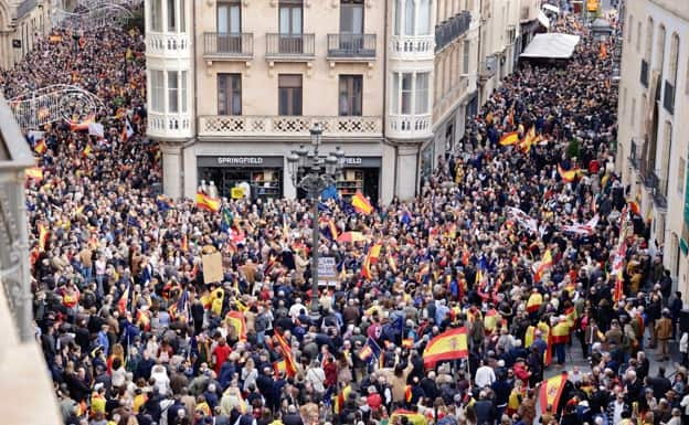 Manifestación en Salamanca. Asistentes a las protestas de Salamanca: 17.000