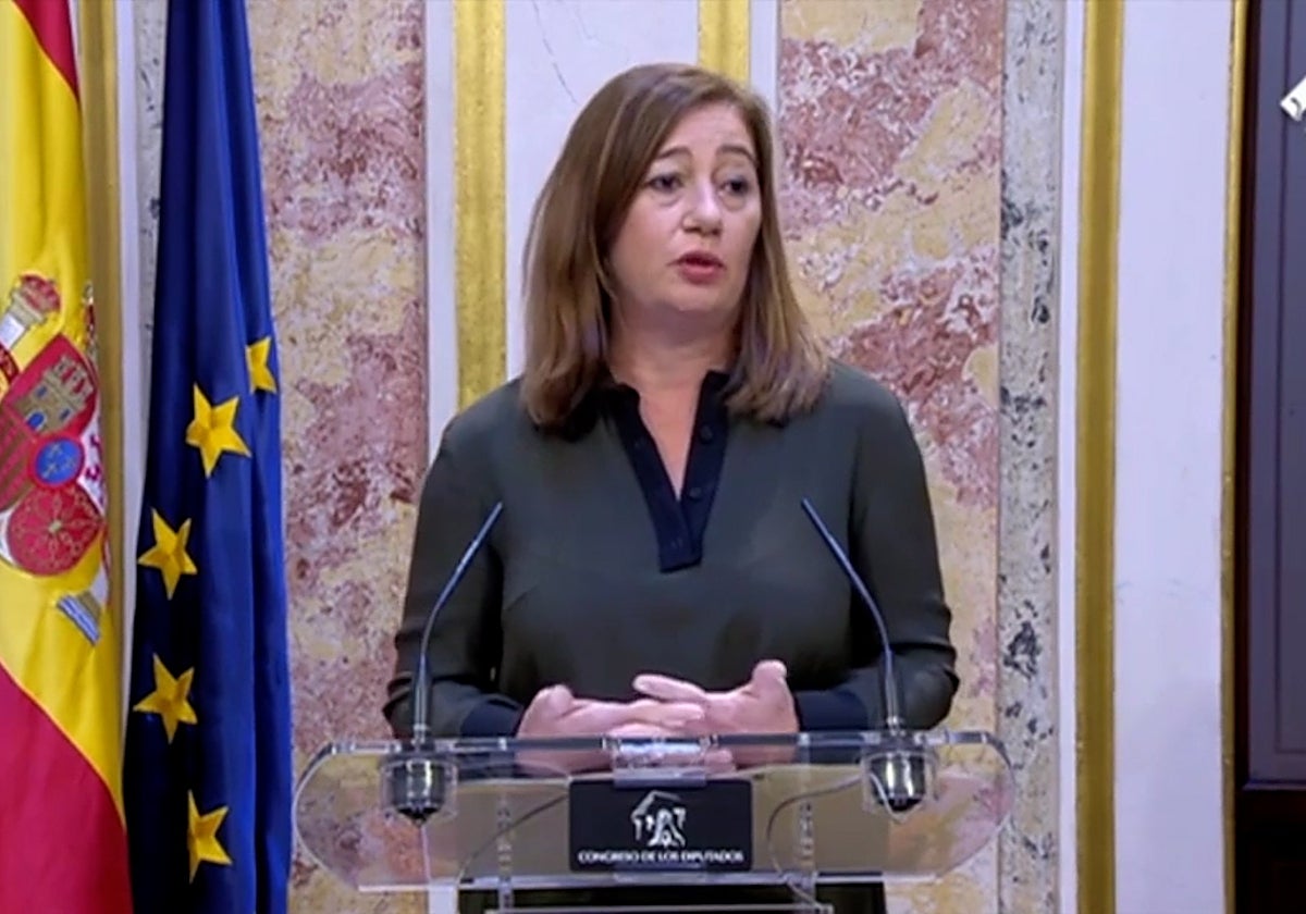 La presidenta del Congreso, Francina Armengol