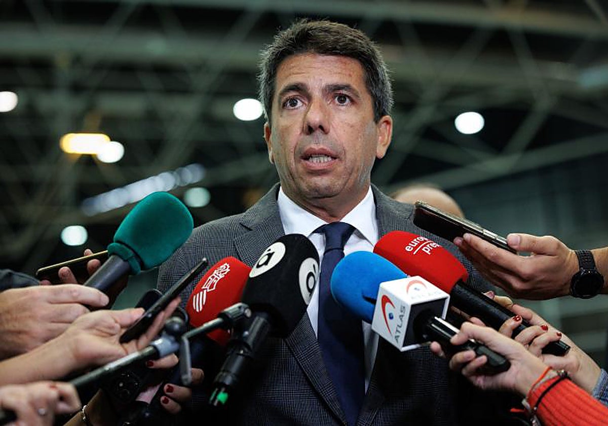 Imagen del presidente de la Generalitat Valenciana, Carlos Mazón