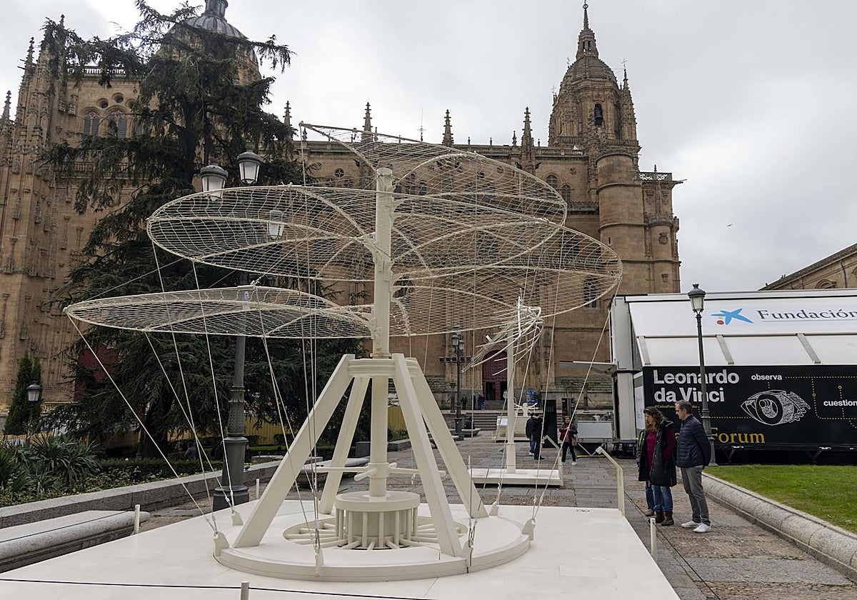 La exposición se ubica en la plaza de Anaya de Salamanca