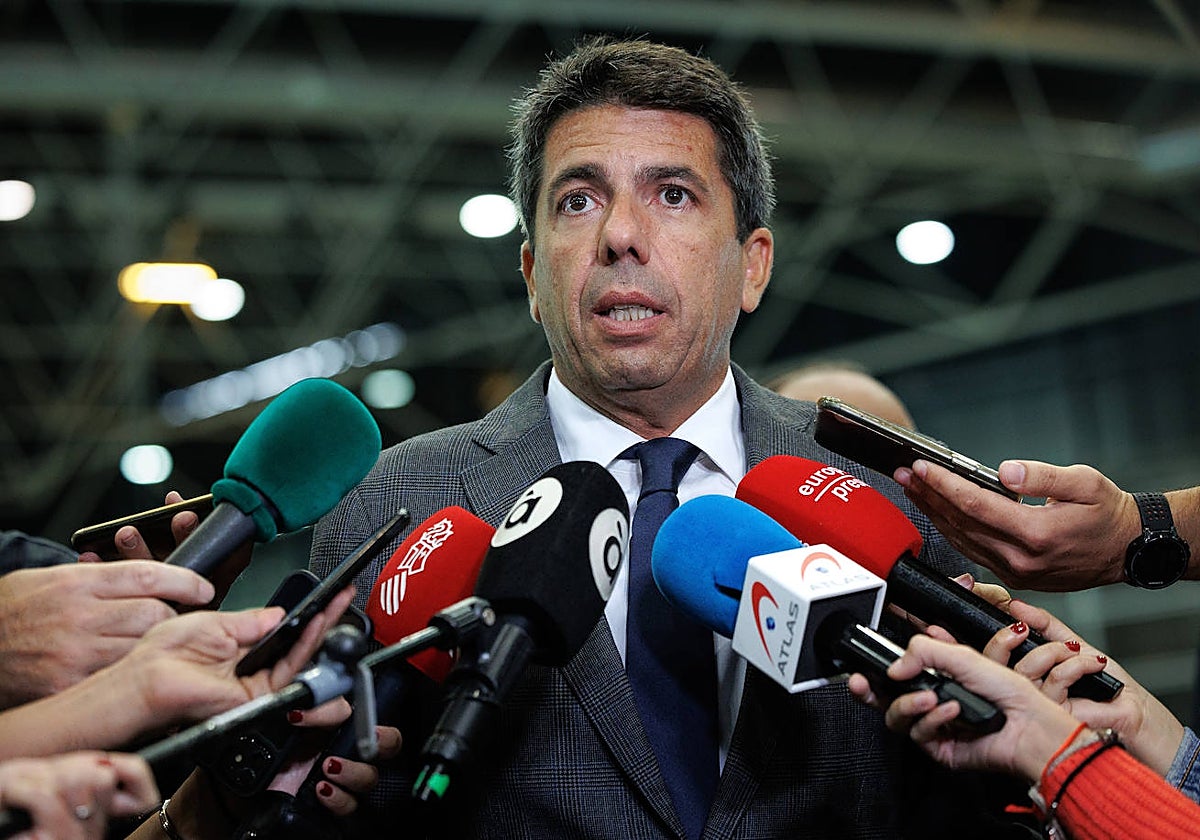 Imagen de archivo del presidente de la Generalitat Valenciana, Carlos Mazón